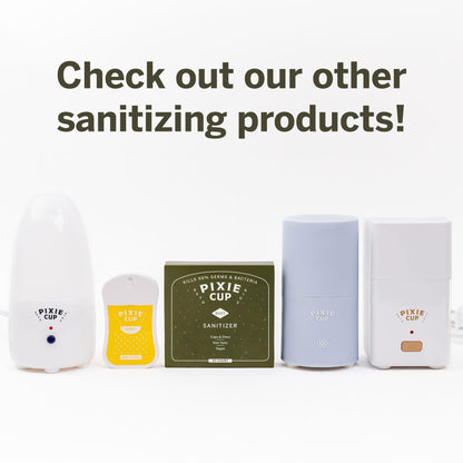 Pixie Cup Dust Menstrual Cup Sanitizer - Menstrual Disc Sanitizer + Period Cup Cleaner - Just add Water - Portable Travel Solution for Feminine Care