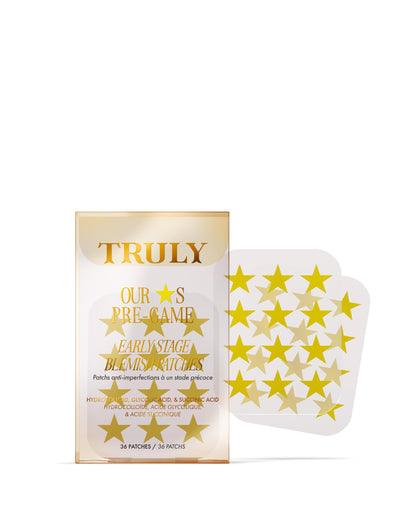 Truly Beauty Our Stars Blemish Patches | Star-Shaped Hydrocolloid Acne Stickers with Tea Tree & Glycolic Acid | Extracts Impurities & Fights Breakouts | Cute Spot Covers (36 Ct)