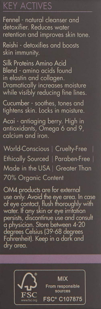 Organic Male OM4 Refine: Radical Fine Line Eraser Eye Gel - Age Corrective, Reduce Fine Lines, Puffiness