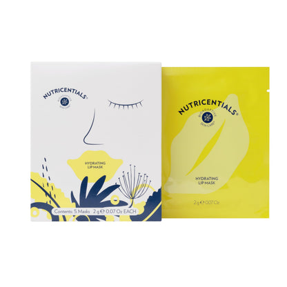 Nu Skin Nutricentials Hydrating Lip Mask - Vitamin C Enriched Mask | Hydrogel Formula for Silky Smooth Lips | Protective Effects, Hydrating Skincare | Optimal Lip Care (Pack of 5)
