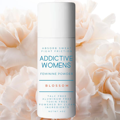 Addictive Womens Feminine Powder | Absorb Sweat | Fight Friction and Chaffing | Prevents Odor | Made from Natural Ingredients | Made in the USA (Blossom)