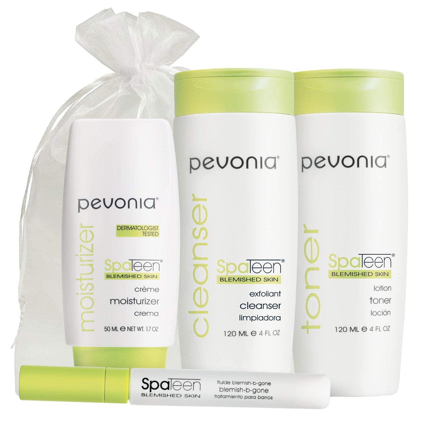 PEVONIA Spateen Blemished Skin Home Care Kit, 10.1 oz.