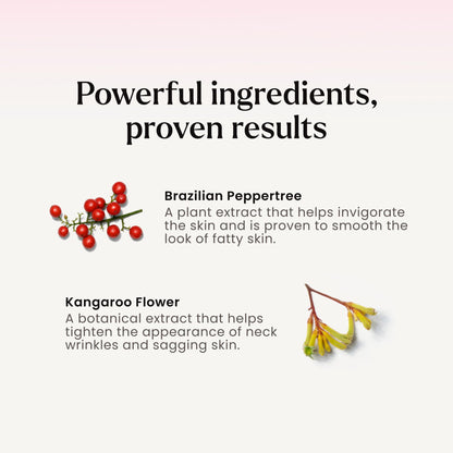 MAËLYS B-POISED Neck Firming Cream - Neck & Décolleté Firming, Tightening, and Anti-Aging Cream for Wrinkles with Brazilian Peppertree, Linoleic Acid, and Kangaroo Flower (1.7 Fl Oz)