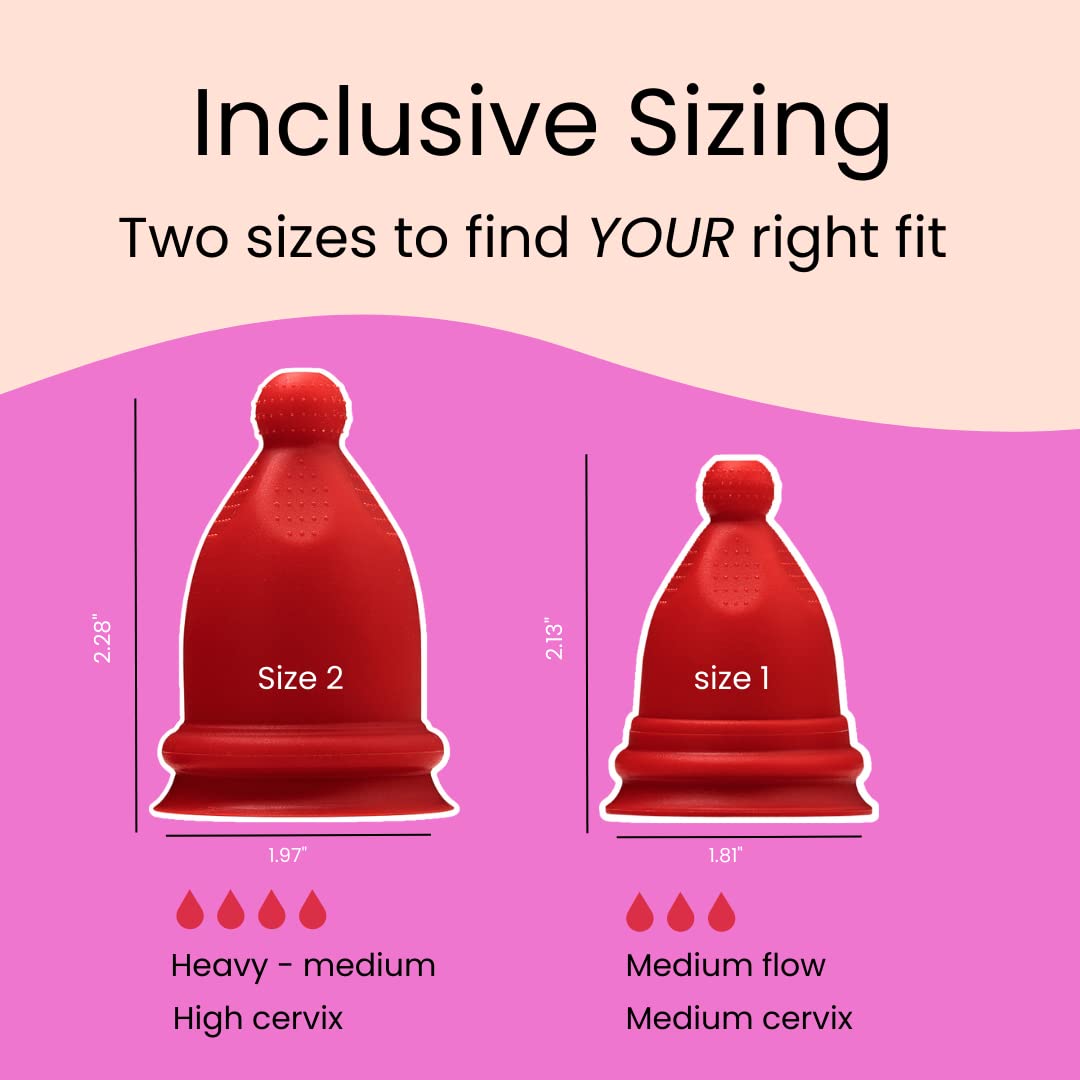 Bfree Menstrual Cup - Reusable Period Cup Leak-Free Eco-Friendly Tampon/Pad Alternative Feminine Hygiene Product for Menstruating Teens, Women
