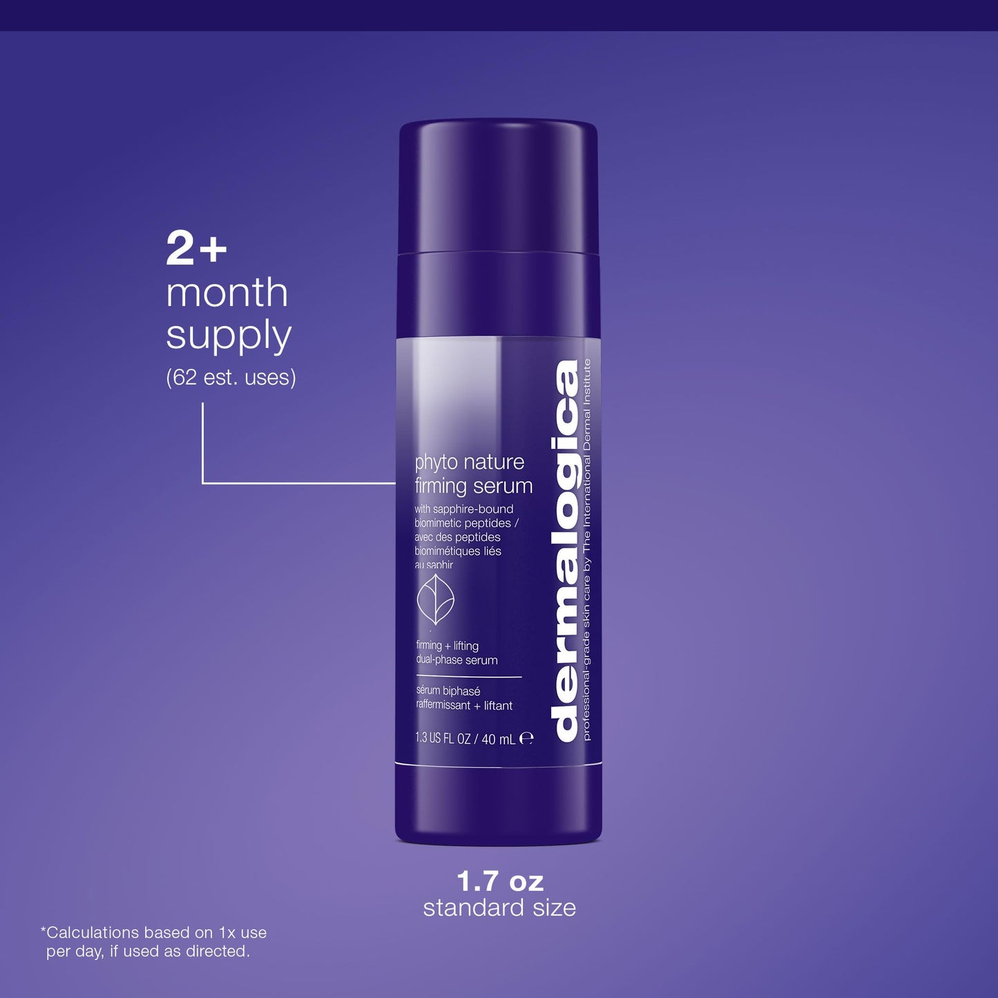 Dermalogica Phyto-Nature Firming Serum, Anti-Aging Face Serum with Hyaluronic Acid - Revitalizes, Lifts, and Firms Skin To Reduce Wrinkles, 1.3 Fl Oz