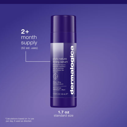 Dermalogica Phyto-Nature Firming Serum, Anti-Aging Face Serum with Hyaluronic Acid - Revitalizes, Lifts, and Firms Skin To Reduce Wrinkles, 1.3 Fl Oz
