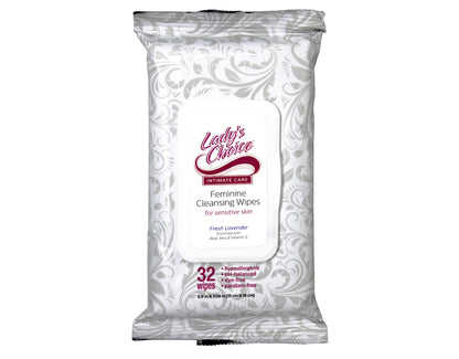 Lady’s Choice Feminine Cleansing Wipes Sheer Lavender 32 Count