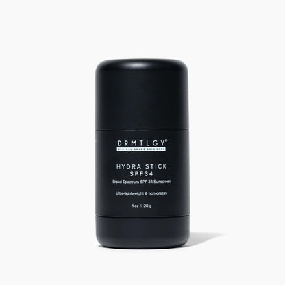 DRMTLGY Bar Sunscreen Stick SPF 34 – Invisible, Mess-Free Face & Body Mineral Hydra Stick with Squalane, Aloe & Coconut Oil – Water-Resistant Broad Spectrum Sun Screen for All Skin Types