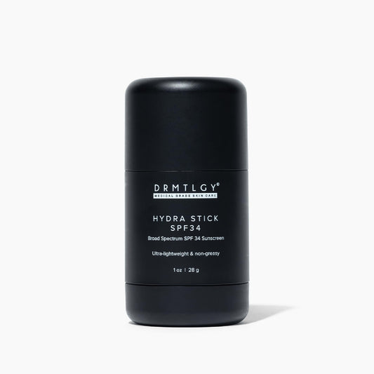 DRMTLGY Bar Sunscreen Stick SPF 34 – Invisible, Mess-Free Face & Body Mineral Hydra Stick with Squalane, Aloe & Coconut Oil – Water-Resistant Broad Spectrum Sun Screen for All Skin Types