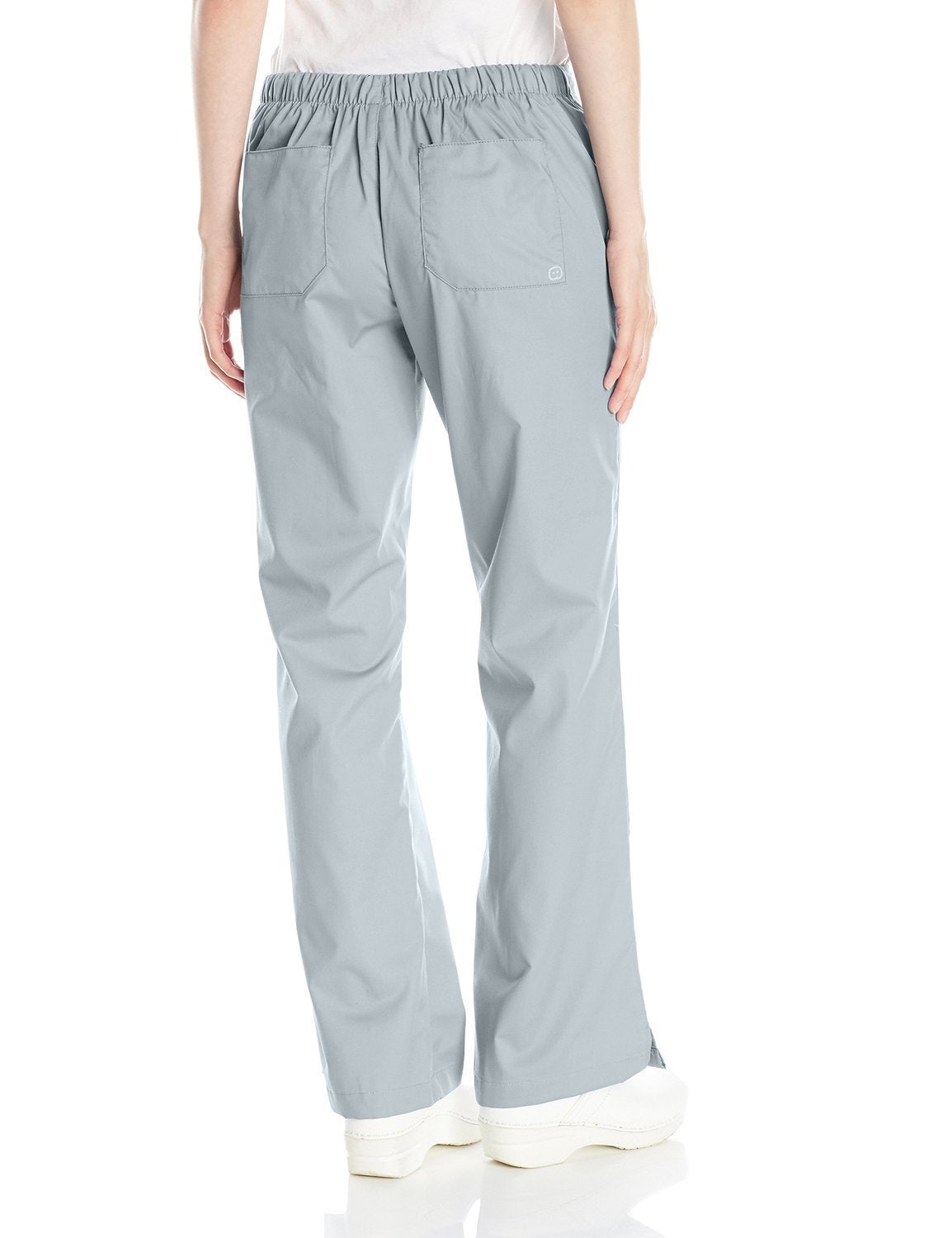 WonderWink Women's Wonderwork Flare Leg Scrub Pant, Grey, Large