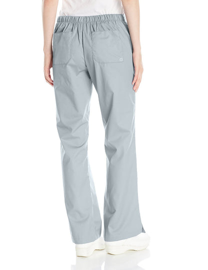 WonderWink Women's Wonderwork Flare Leg Scrub Pant, Grey, Large