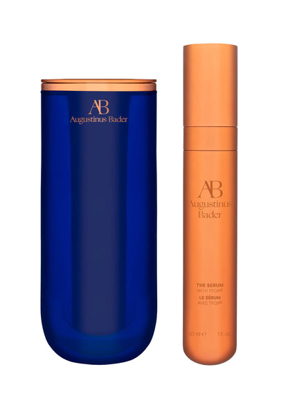 Augustinus Bader The Serum – Luxury Hydrating Anti-Aging Face Serum – Boosts Firmness, Smooths Fine Lines & Evens Skin Tone – Complete Set (Refillable Ceramic Base) – 30 ml / 1 fl oz