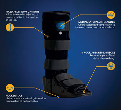 United Ortho 12105 Standard Air Walking Boot, Medium