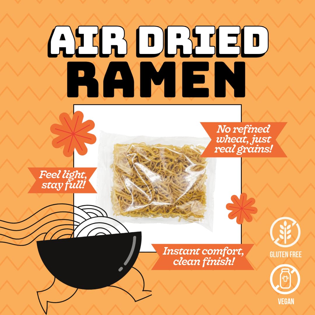 SAMABILA Multigrain Ramen (Pack of 6) - Air Dried - Gluten Free - Vegan - 100% Natural Ingredients