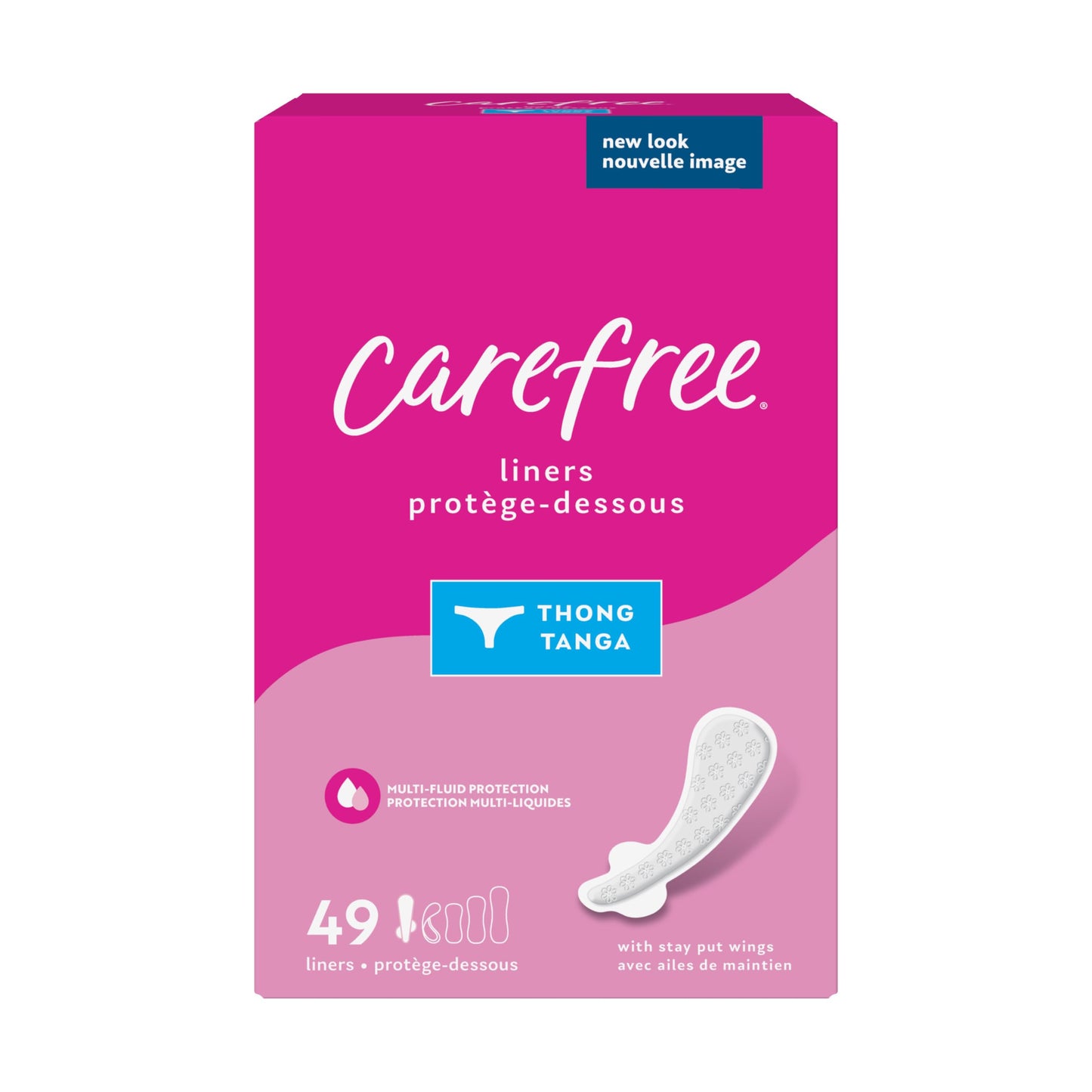 Playtex Sport Tampons, Super Absorbency, Fragrance-Free, 48 Count & Carefree Thong Regular Liner, 49 Count