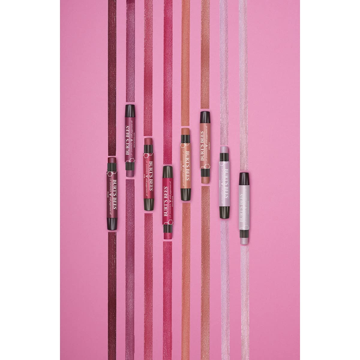 Burt's Bees 100% Natural Moisturizing Lip Shimmer, Peony - 1 Tube