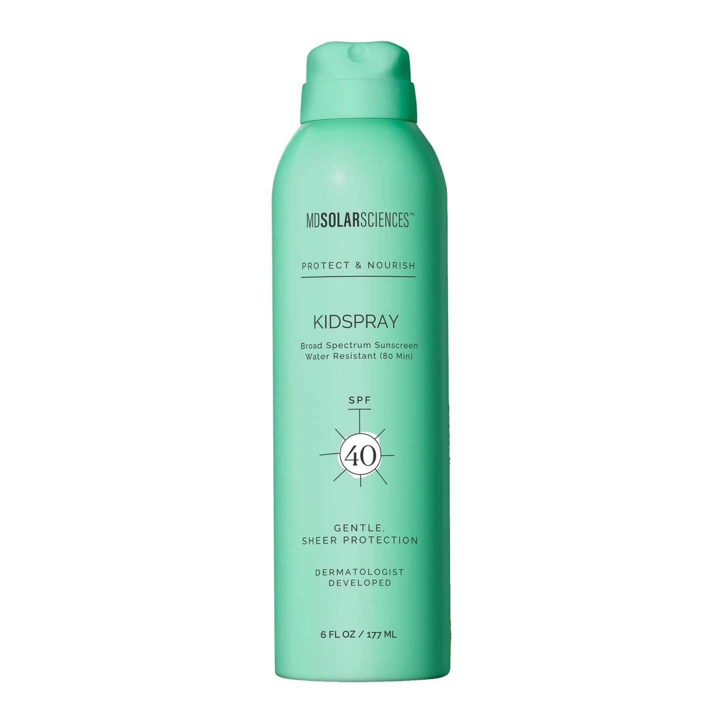 MDSolarSciences KidSpray SPF 40 | Water-Resistant, Broad-Spectrum Sunscreen Spray for Kids | Infused with Indian Gooseberry, Vitamin C & Antioxidants | Non-Aerosol | Safe for Sensitive Skin (6 Fl Oz)