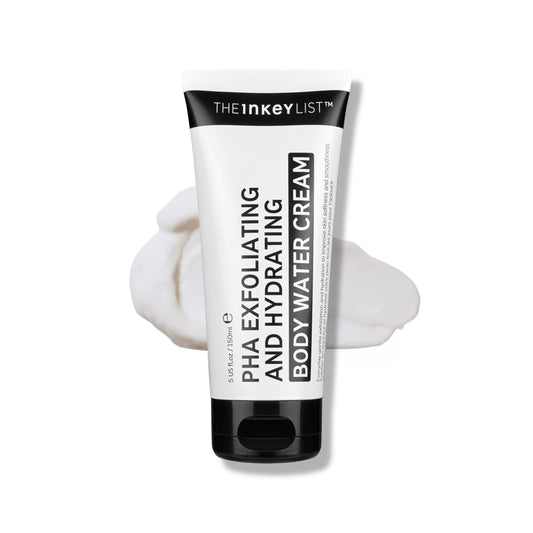 The INKEY List PHA Body Water Cream 5fl oz/150ml, Ultimate 2-in-1 Moisturiser For Exfoliation & Hydration, For Smoother & Brighter and More Even-looking Skin, Suitable For All Skin Types