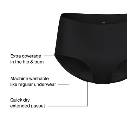 KNIX Women Leakproof Period Underwear Boyshort – Heavy Flow Protection, Absorbs 4–7 Super Tampons