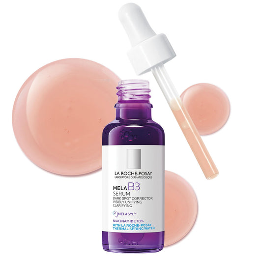 La Roche-Posay Mela B3 Serum, Dark Spot Corrector With Anti-Aging Melasyl + 10% Niacinamide, Discoloration Correcting Serum for Sun Spots, Age Spots & Post-Acne Marks
