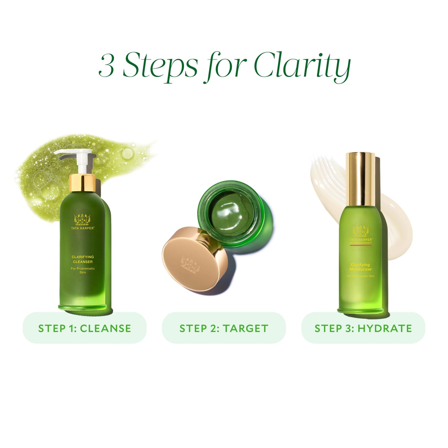 Tata Harper Clarifying Moisturizer, Natural Mattifying Moisturizer for Oily & Blemish-Prone Skin, Lightweight Face Cream, 50ml