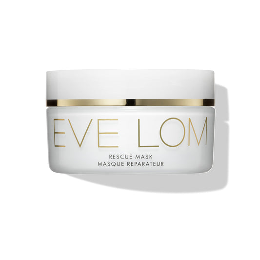EVE LOM Rescue Mask | Facial mask that purifies and hydrates at the same time. Honey-infused Kaolin Clay conditions skin while ground almonds gently exfoliate when dried mask is buffed off to reveal a brighter complexion. Hydrates up to 72 hours.