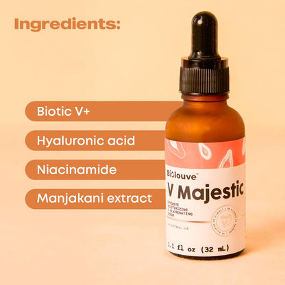 V Majestic Vaginal and Vulva Rejuvenating & Moisturizer Serum, Tightens and Reduces Dryness, 1.1oz