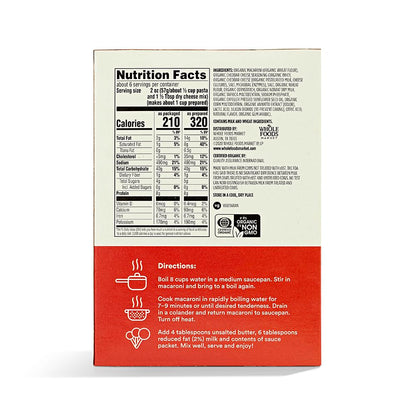 365 by Whole Foods Market, Macaroni And Cheese Family Size Organic, 12 Ounce