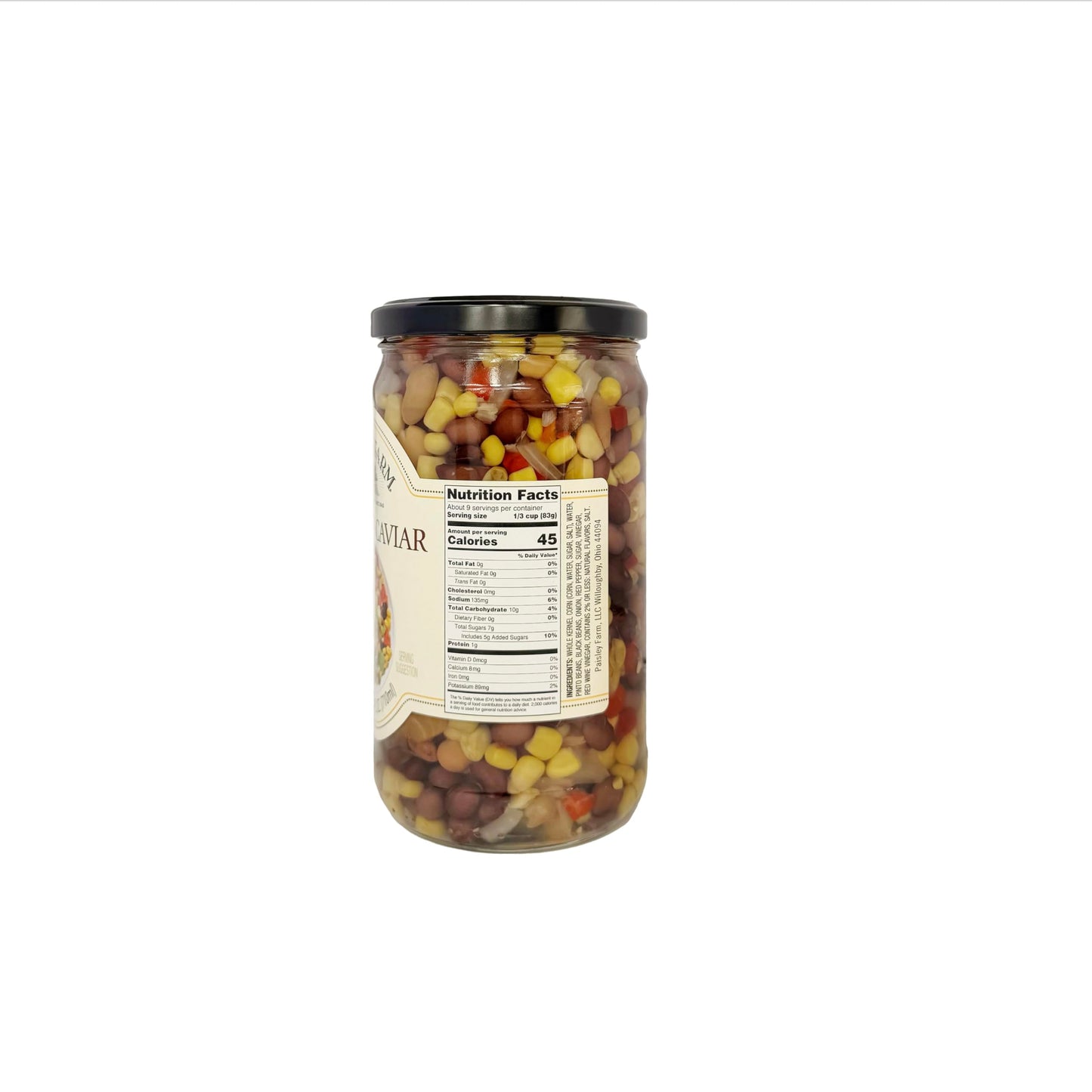 Paisley Farm Cowboy Caviar 2-Pack – Ready-to-Serve Bean & Corn Medley – Gluten-Free Southwestern Side Dish or Dip – 24 oz Jars