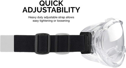 NEIKO Pro 53875B Clear Protective Lab Safety Goggles 2 pack, Chemistry, Scientific, Construction Goggles, Contractor Work, Woodworking, Anti-Fog and Splash, Includes Indirect Vent and for Men & Women