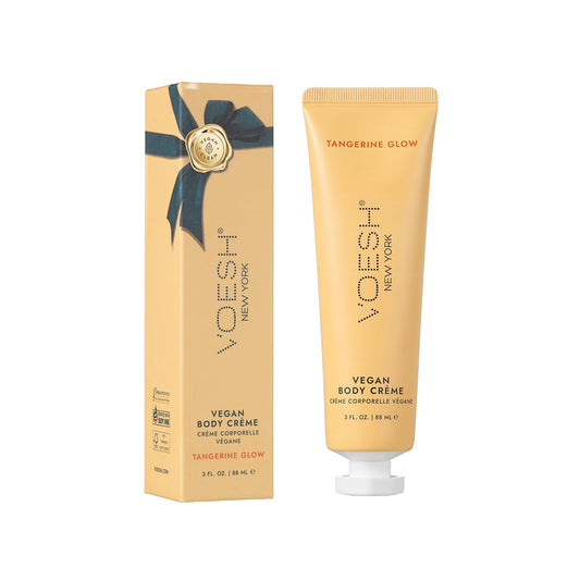 VOESH Vegan Body Creme - Skin Moisturing Cream, K-Beauty Korean Skincare, Tangerine Glow - 3oz