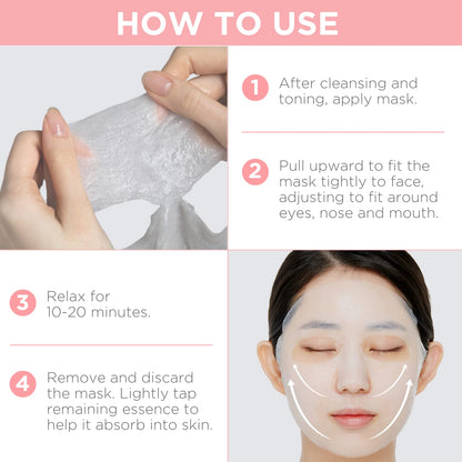 Mediheal Official Best Korean Sheet Mask - Collagen Essential Face Mask 10 Sheets Lifting and Firming For All Skin Types Value Sets