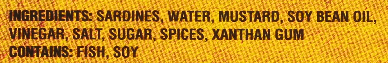 Crown Prince Sardines in Mustard, 4.25-Ounce Cans (Pack of 12)