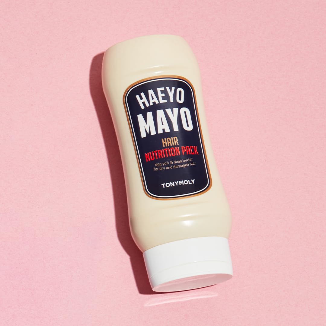 TONYMOLY Haeyo Mayo Hair Conditioner Mask – Nourishing Hair Treatment with Egg Yolk & Shea Butter – Deep Conditioning Mask for Dry, Damaged, Frizzy, or Brittle Hair