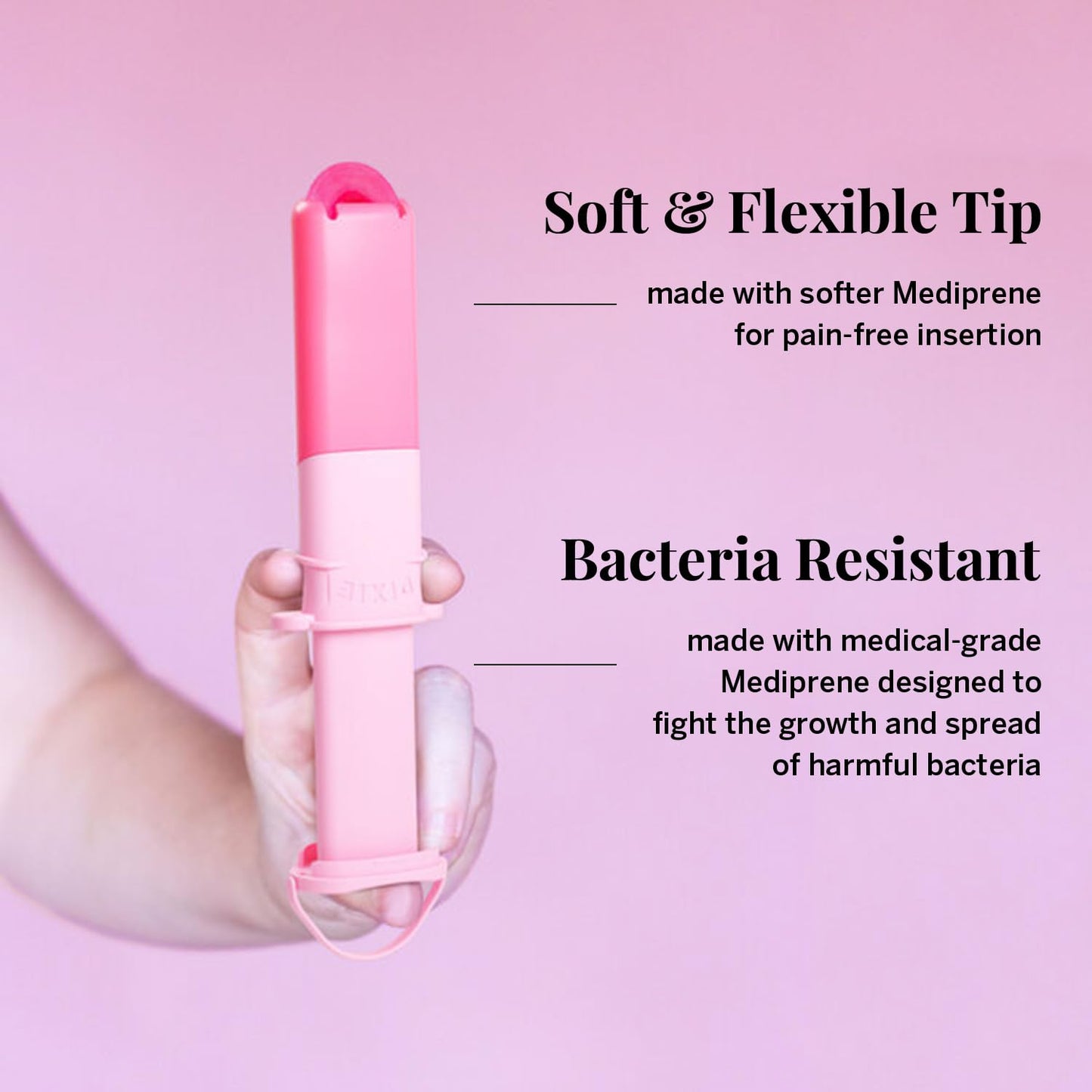 Pixie Menstrual Disc Applicator for Feminine Care - Inserts Like A Tampon - Every Woman Can Now Use Period Discs - Perfect for Long Nails - Self Sanitizer TPE Properties (Disc Applicator)
