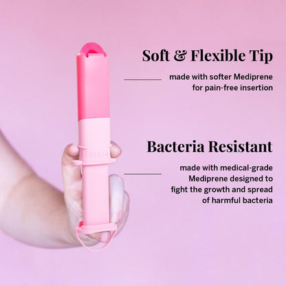 Pixie Menstrual Disc Applicator for Feminine Care - Inserts Like A Tampon - Every Woman Can Now Use Period Discs - Perfect for Long Nails - Self Sanitizer TPE Properties (Disc Applicator)