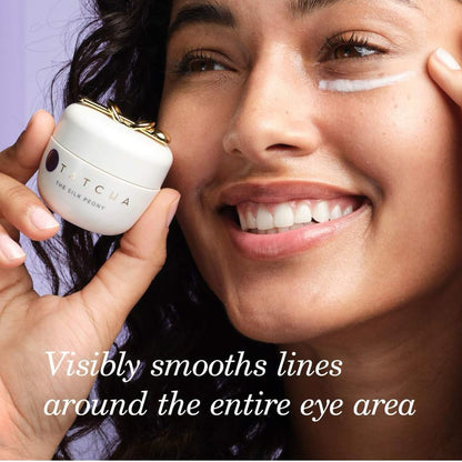 TATCHA The Silk Peony Melting Under Eye Cream | Hydration with Line-Smoothing Eye Cream for Wrinkles and Hydration | 15 ml / 0.5 oz