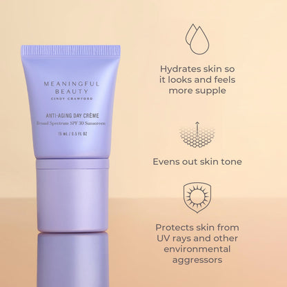 Meaningful Beauty Essentials Skincare System Advanced Formula Starter Kit, with Melon Super Antioxidants, Includes Youth Activating Melon Serum, Day Creme & Eye Cream for Younger-Looking Skin