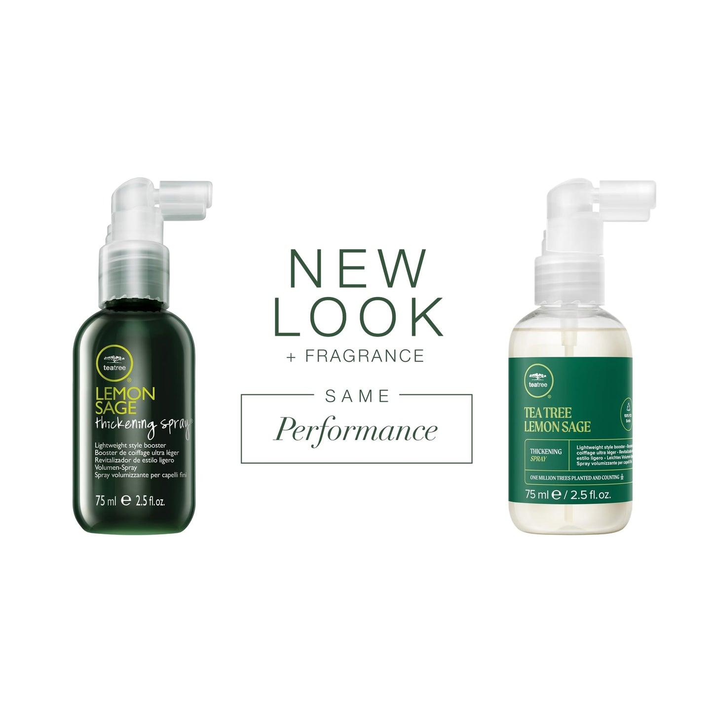 Tea Tree Lemon Sage Thickening Spray, Builds Body + Boosts Volume, For Fine Hair