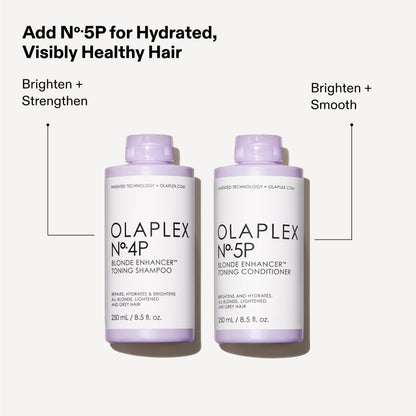 Olaplex No. 4P Blonde Enhancer Purple Toning Shampoo, Repairs, Hydrates, & Brightens All Blonde, Lightened, & Grey Hair