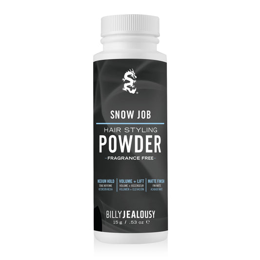 Billy Jealousy Hair Styling Powder – Volume & Texture Powder for Men, Medium Hold, Matte Finish, Vegan, Black Pepper & Vanilla Scent – Essential Barber Accessories For All Hair Types