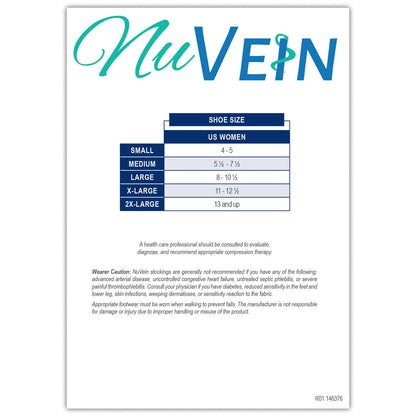 NuVein Sheer Compression Stockings for Women, 8-15 mmHg Support, Light Denier, Knee High, Closed Toe, Beige, 2X-Large
