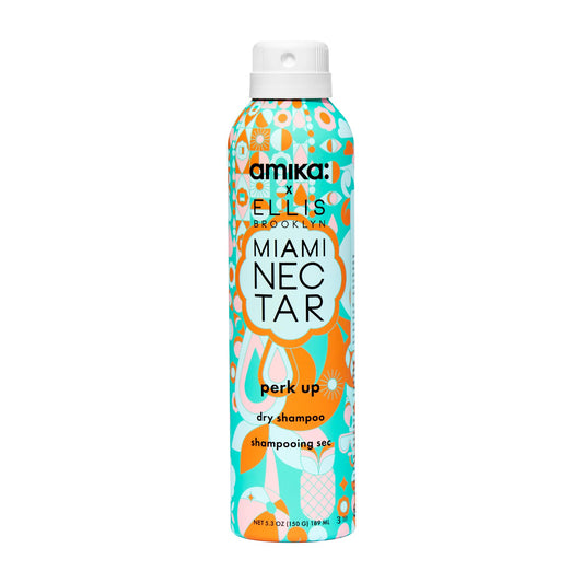 amika perk up talc-free dry shampoo | refreshes roots with a voluminous ‘oomph’ between washes, no white residue, absorbs oil + reduces odor, for all hair types