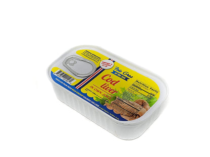 Foie Gras of the Sea Icelandic Cod Liver – Wild Caught Canned Cod Liver in Own Oil, 4.3 oz (Pack of 6) – Premium Gourmet Seafood, Omega-3 Rich, Kosher