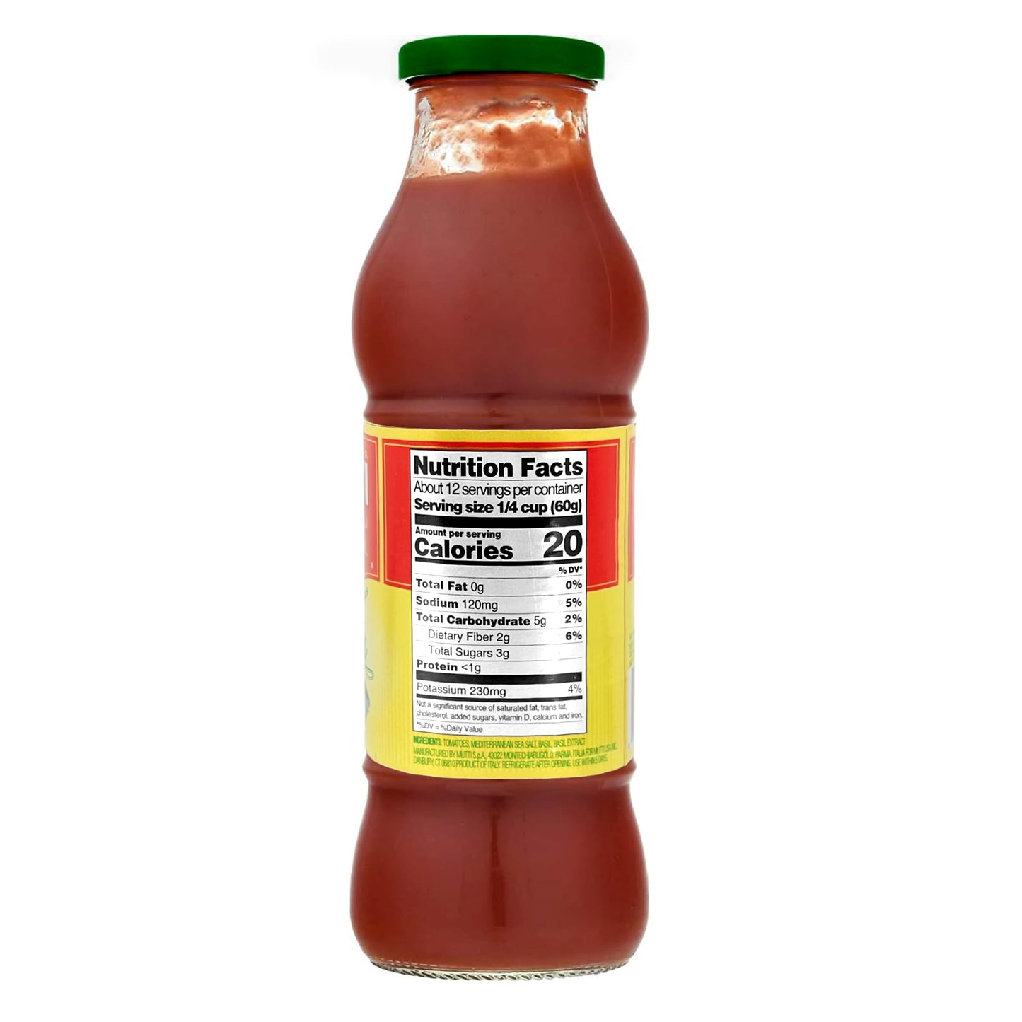 Mutti, Passata Basil, 25 Ounce