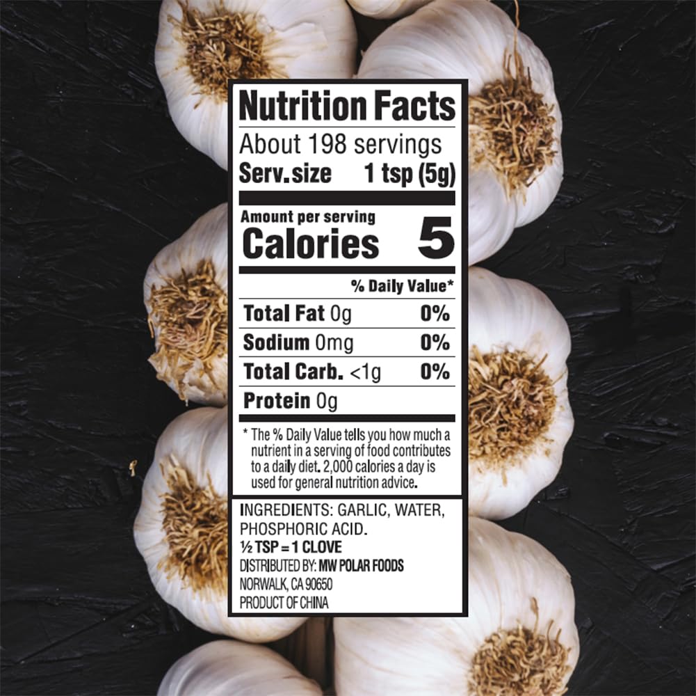 Mama Fresca Minced Garlic in Water 35oz Jar (Pack of 1)