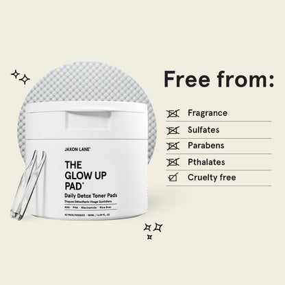 Rice Toner Pads Korean Skin Care Daily Exfoliating Pads for Face: THE GLOW UP Centella AHA PHA Niacinamide Brightening Toner for Mens Skincare, Facial Cleansing, Acne Pores, Dark Spots & Skin Radiance