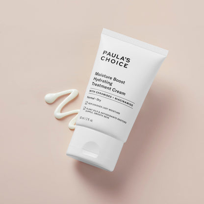 Paula's Choice MOISTURE BOOST Hydrating Treatment Cream, Niacinamide & Hyaluronic Acid, Face Moisturizer for Dry Skin, 2 Ounce