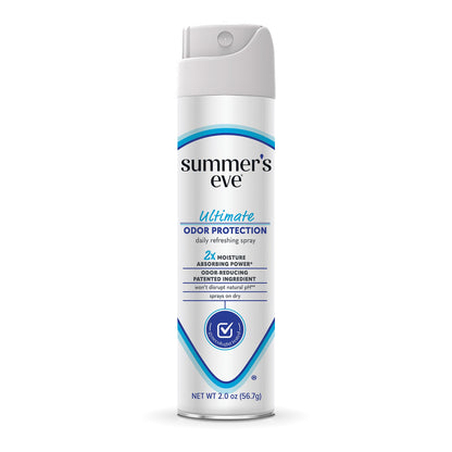Summer's Eve Ultimate Odor Control Daily Feminine Spray with Talc-Free, Odor-Reducing and Moisture-Absorbing Formula, 2 Oz