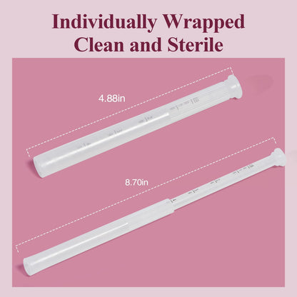 40 Packs Disposable Vaginial Suppository Applicators - Fits Lubricants, Creams and Most OTC Gels, Individually Wrapped Feminine Care Applicator with Dosage Markings